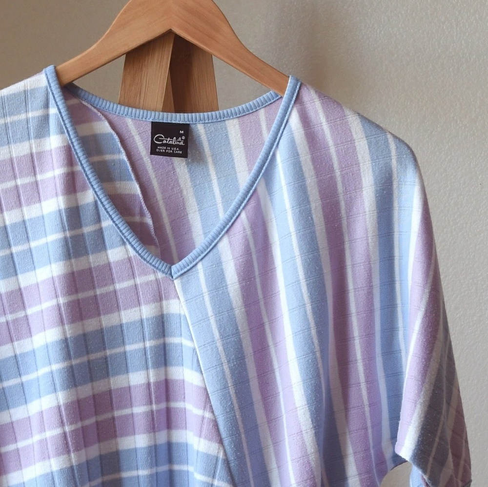 Vintage Catalina V Neck Crop Knit Top - Picture 3 of 6